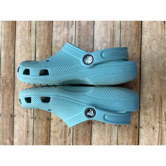 Crocs Classic Clog Aqua Blue Kids Size J3 - Picture 5 of 6